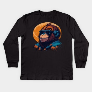 Orangutan Kids Long Sleeve T-Shirt